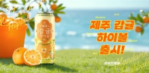 세븐브로이맥주, 제주에서 온 청정 하이볼 두번째 제품 제주 감귤 하이볼 선보여