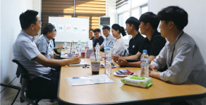 비전 공유 현장직원 고충 경청