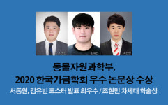충남대학교 동물자원과학부, 2020 한국가금학회 우수 논문상 수상