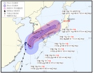 [2021 태풍 경로: 14호 찬투] 15일 15시 서귀포 남남서쪽 370km 부근 해상 접근