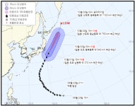 [2021 태풍 경로: 16호 민들레] 2일 3시 일본 도쿄 동북동쪽 540km 부근 해상 접근