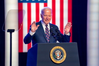 미국 조 바이든 대통령, 경합주 펜실베이니아서 도널드 트럼프에 지지율 역전