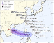오늘날씨, 전국 가끔 구름많고 쌀쌀 큰 일교차 주의, 미세먼지 보통…18호 태풍 몰라베 경로