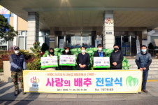 구로구, 직접 키운 배추 3,500포기 복지기관들에 전달