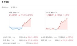 미국증시 급등, 나스닥 4.41% 오르자 테슬라 7.67% 폭등