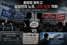 삼성전자 노조 내분 폭발...2·3대 노조, 최승호 