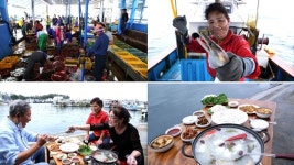 최불암과 함께 하는 한국인의 밥상 남해 갯장어· 쥐치에서 갈치· 참숭어까지 청정해역이 품은 건강한 진수성찬 소개