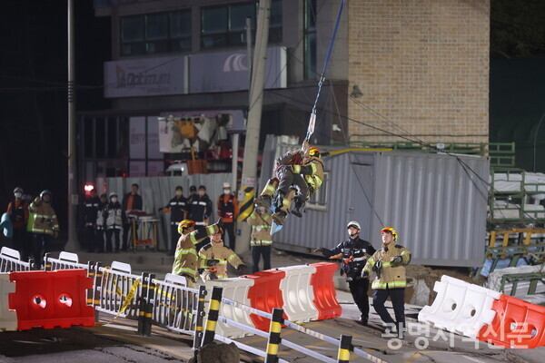 광명 신안산선 붕괴 사고로 인한 실종자 수색 작업 재개 예정, 최후 실종자 수색 미정