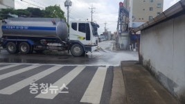 예산군 삽교읍·덕산면,  폭염 대비 살수차 운영