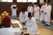 계룡시, 정명각 무연고 제례행사 개최