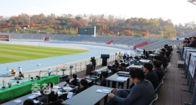 이순신종합운동장에서 드론 시연회 개최