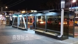 온양온천역 유엘시티 버스승강장 개선