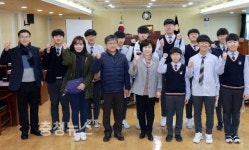 온양중학교 총학생회 회장단, 아산시의회 탐방