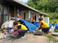 금산인삼고을봉사반, 금성면 양전2리 봉사 구슬땀