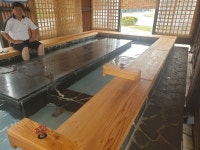 예산군 덕산온천 족욕장 새단장