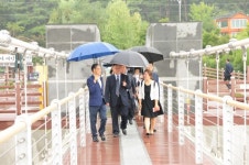 중국 지린성 농업대표단, 예산군 예당호 출렁다리 방문