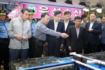 김동일 보령시장, 이낙연 국무총리와 추석 안전대책 현장점검