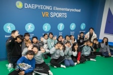 세종시 대평초등학교, 가상 현실 스포츠실 문 열다