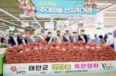 태안군, 명품 특산물 햇마늘 대도시 직판행사 개최