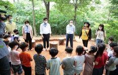 맹정호 서산시장, 부춘산 황톳길 조성사업 현장 방문