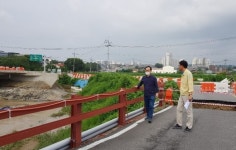박상돈 천안시장, 집중호우 피해현장 점검