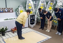 오세현 아산시장, 잇따른 비보에 현장 찾아 시민 위로