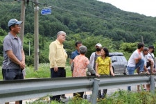 문정우 금산군수, 관내 수해현장 긴급 점검