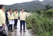 김동일 보령시장, 농경지 등 호우 피해현장 점검