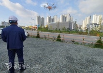 고용노동부 천안지청, 중‧소규모 현장...드론(drone)패트롤 점검