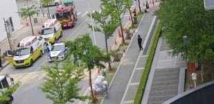 대전 서구 둔산동 A공사장 인부 병원 이송