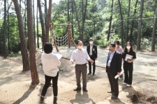 박상돈 천안시장, 유아숲체험원 등 주요 사업 현장 방문