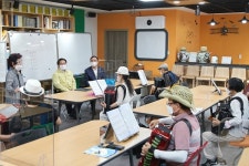 오세현 아산시장, 아산시 1인 1악기 갖기 사업 동아리 현장 방문