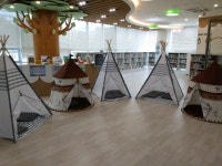 천안 청수도서관, 인디언 텐트 속 이야기 나라