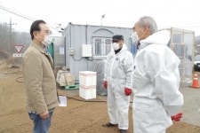 박상돈 천안시장, AI방역 최일선 현장 근무자 격려