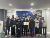 아산시장애인체육회, 장애인농구협회 인준서 전달
