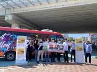 아산시시설관리공단, 신정호 아트밸리 신규 노선 홍보 나서