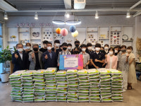 대전나라사랑과학사랑 봉사동아리, 대덕구 보훈가족에 백미 지원