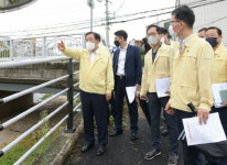 최민호 시장, 태풍 힌남노 대비 긴급 현장점검
