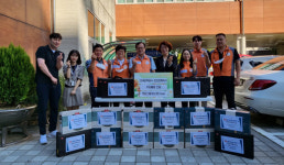 한국전력공사 천안전력지사, 청룡동 취약계층에 후원물품 전달