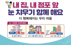 보람점포25시 | 세종시 보람동자율방재단, '내집, 내점포 앞 눈치우기' 나서