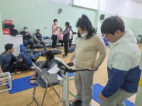 대전시설관리공단 무지개복지공장 장애인 체력측정 운영