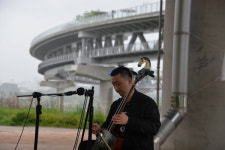 세종시 이응 다리, 걷다 보니, 버스킹 공연 펼쳐