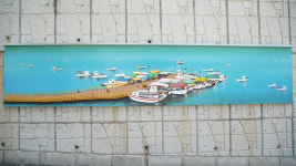 서산시, 대산 종합사회복지관 인근 옹벽갤러리 새단장 눈길