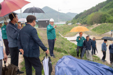 최원철 공주시장, 재해복구사업장 현장점검 실시