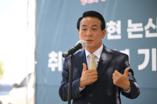 백성현 논산시장, 탑정호서 2주년 언론인 간담회 가져
