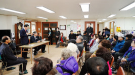 이완섭 서산시장, 늘푸른오스카빌 어르신 애로사항 청취