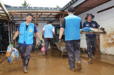 현대제철 노·사, 당진 수해복구 현장 찾아 구슬땀