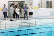 [사진]박희조 동구청장, 인동 국민체육센터 개관 전 현장 점검