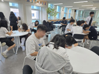 천안불당고, 전교생 대상 10분의 쉼표, 시 필사 프로그램 운영