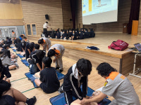 천안서북소방서, 오성중학교 1학년 학생 대상으로 심폐소생술 교육